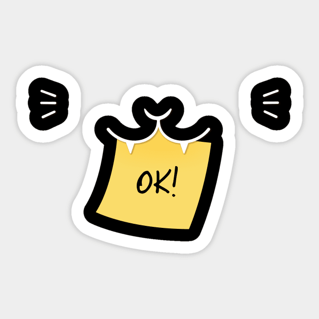 Cat Says OK! Sticker by Episodic Drawing